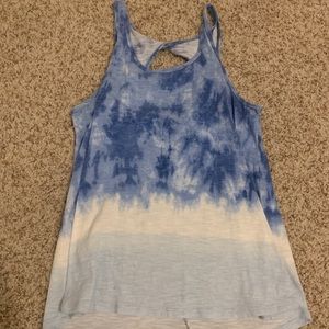 A&F blue tie dye tank